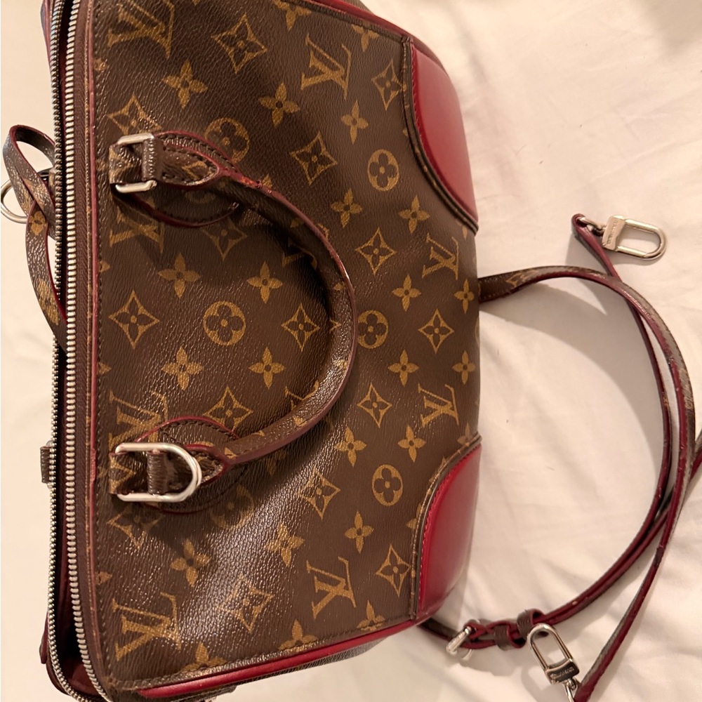 Monogram Shine Doc PM Bordeaux